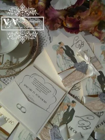 VV Dream Flowers Esküvői Meghívók - 4