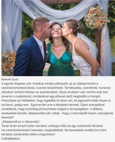 Esküvőceremónia Zsámpár Izabell - 4