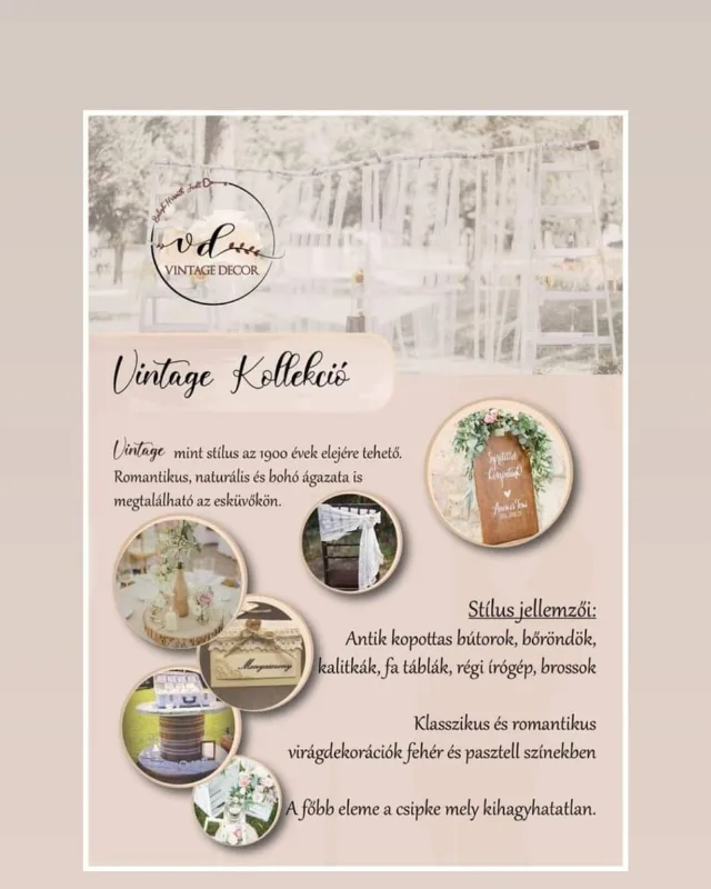 Vintagedekor-Provence Esküvő - 2