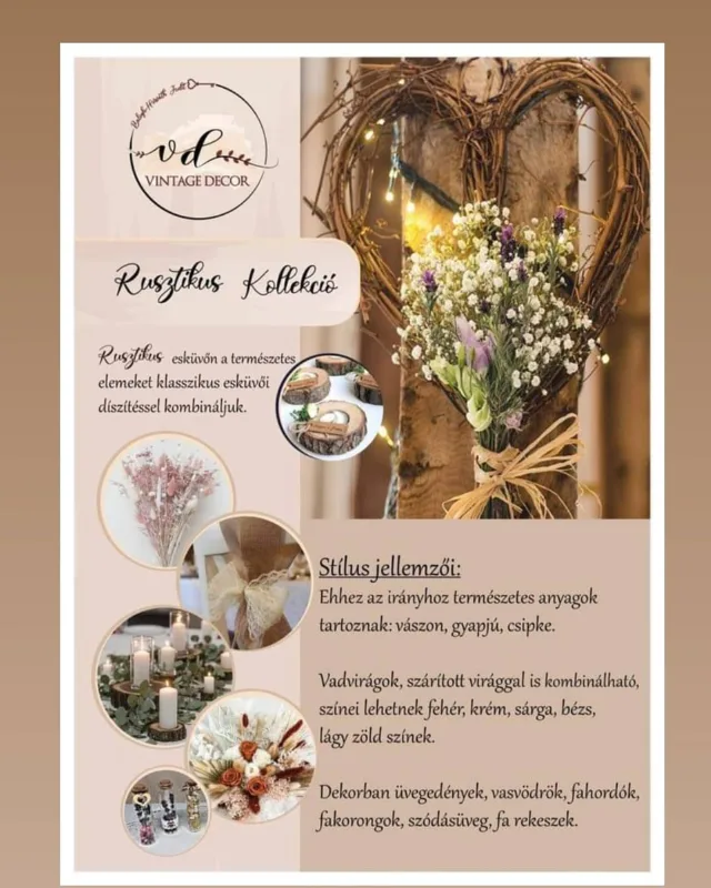 Vintagedekor-Provence Esküvő - 1