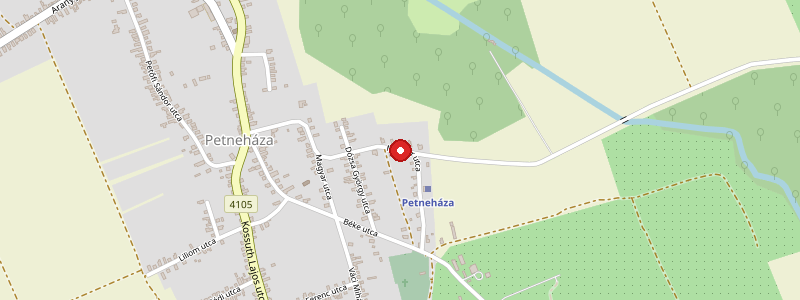 Petneháza térképe