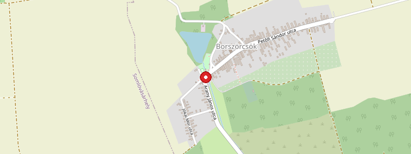 Borszörcsök térképe