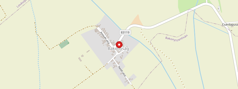 Bakonyság térképe