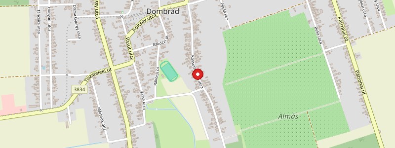 Dombrád térképe