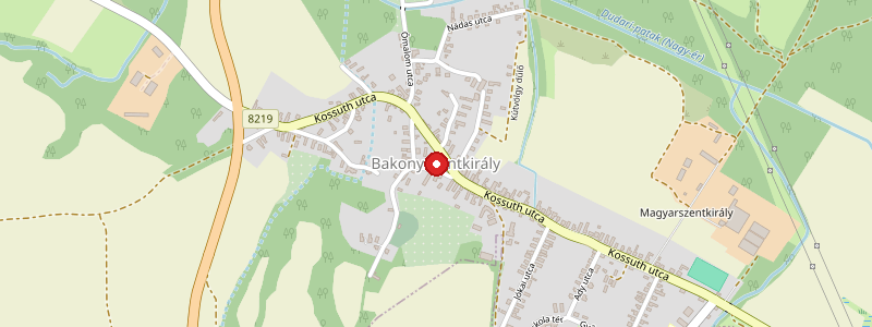 Bakonyszentkirály térképe