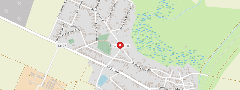 Tiszatarján térképe