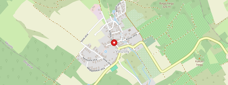 Vászoly térképe