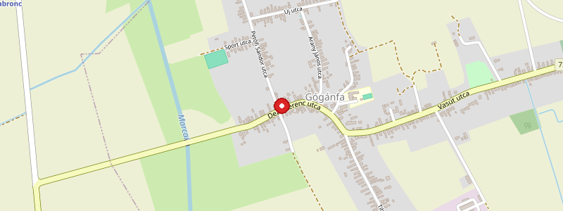 Gógánfa térképe