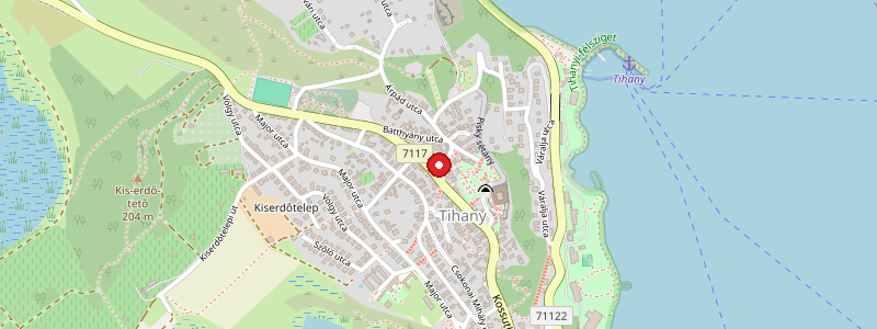 Tihany térképe