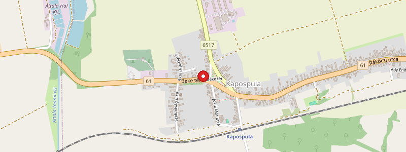 Kapospula térképe