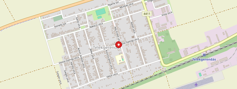 Telekgerendás térképe