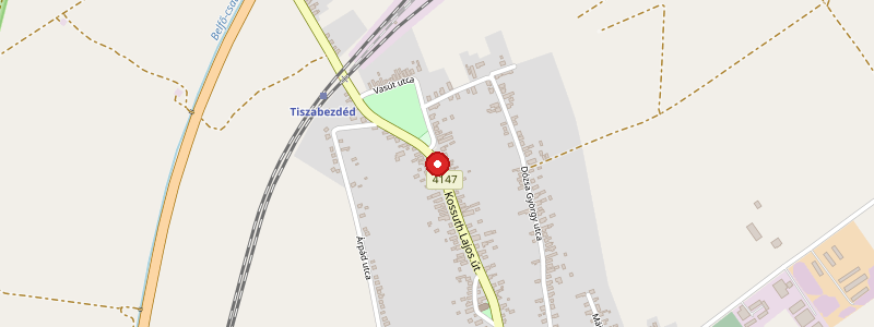 Tiszabezdéd térképe
