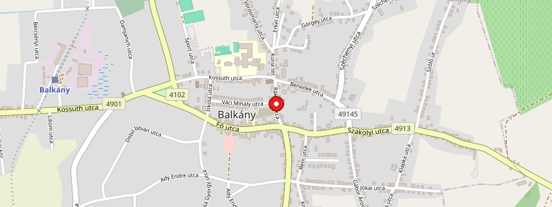 Balkány térképe