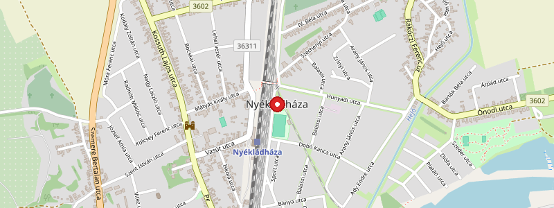 Nyékládháza térképe