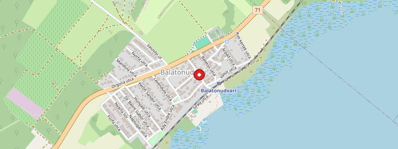 Balatonudvari térképe