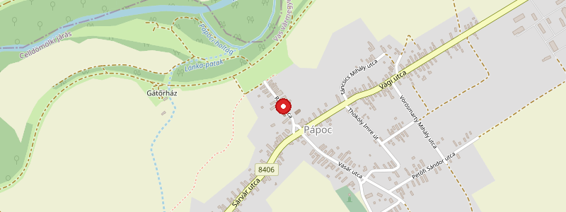 Pápoc térképe