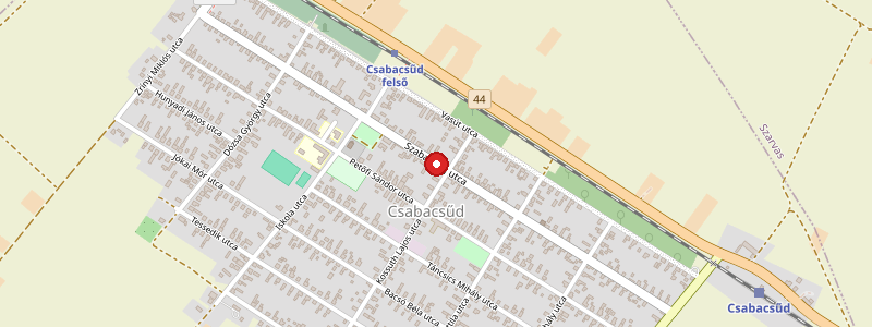 Csabacsűd térképe