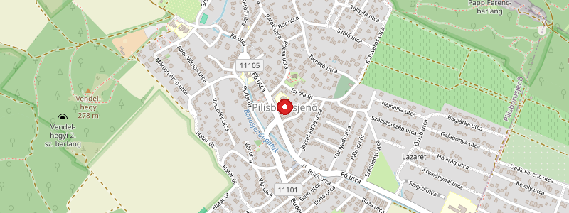 Pilisborosjenő térképe