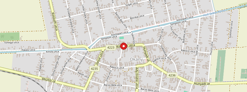 Okány térképe