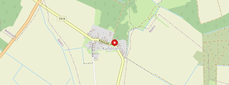 Külsősárd térképe