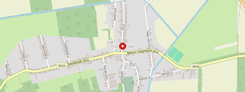 Tiszakanyár térképe