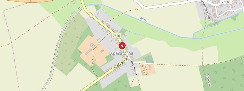 Apácatorna térképe
