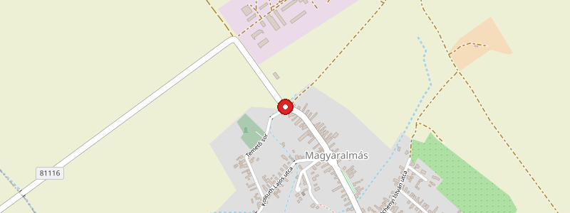 Magyaralmás térképe