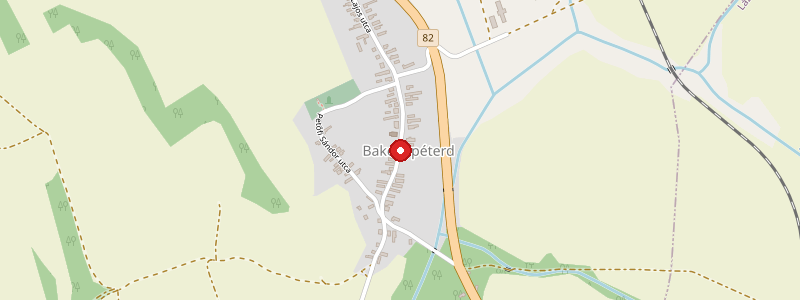Bakonypéterd térképe