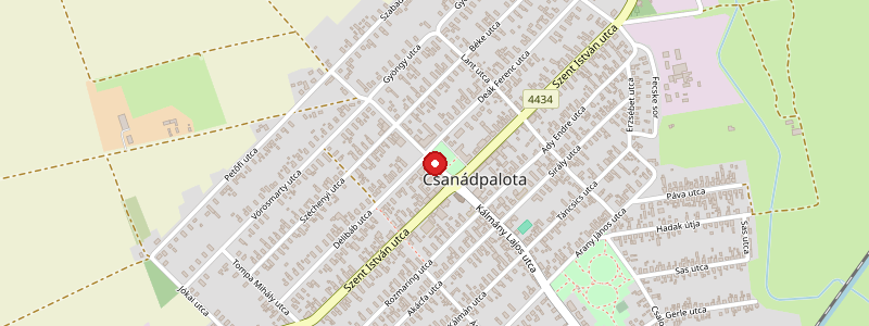 Csanádpalota térképe