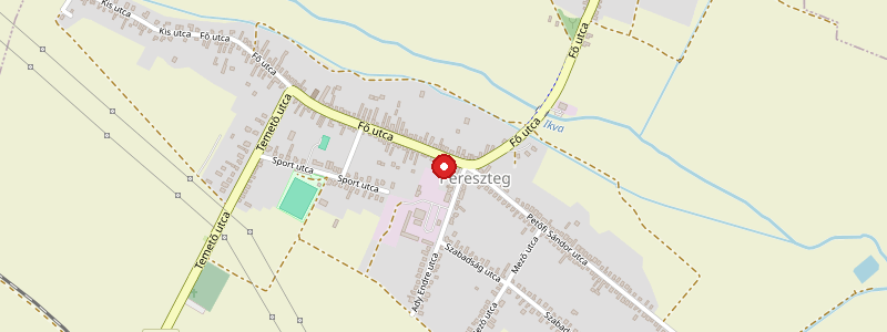Pereszteg térképe