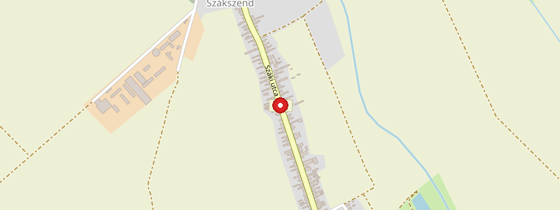 Szákszend térképe