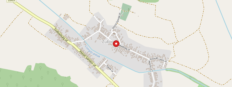 Zubogy térképe
