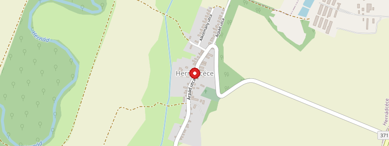 Hernádcéce térképe
