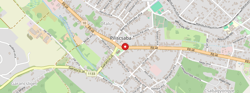 Piliscsaba térképe