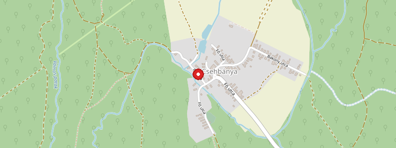 Csehbánya térképe