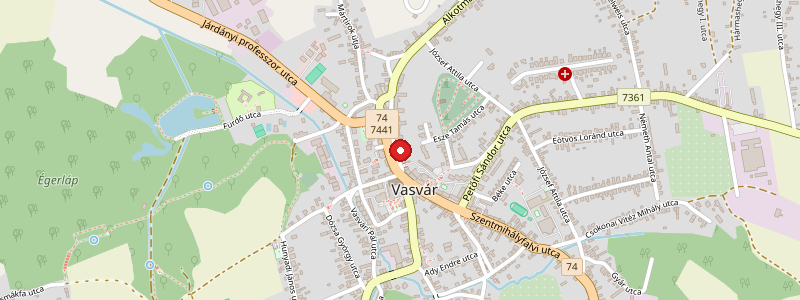 Vasvár térképe