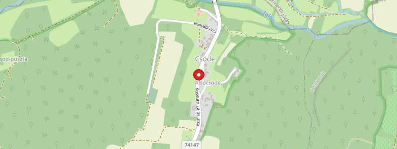 Csöde térképe