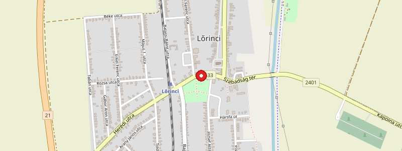 Lőrinci térképe