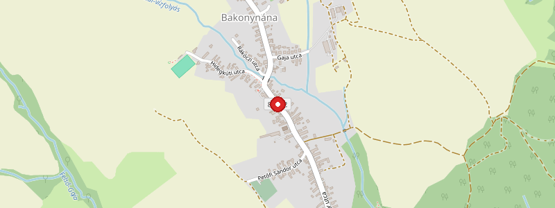 Bakonynána térképe