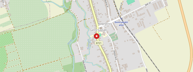 Gencsapáti térképe