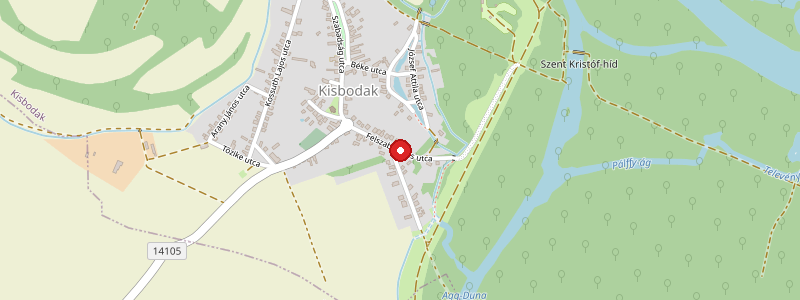 Kisbodak térképe