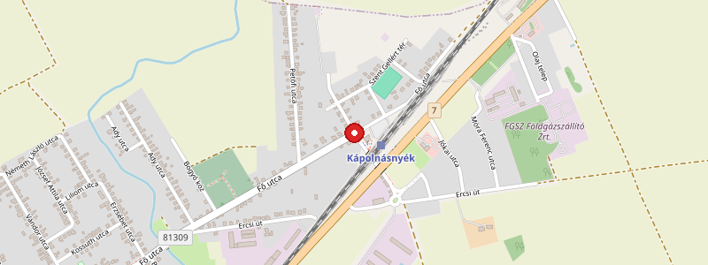 Kápolnásnyék térképe