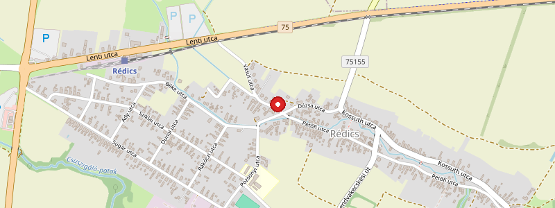 Rédics térképe
