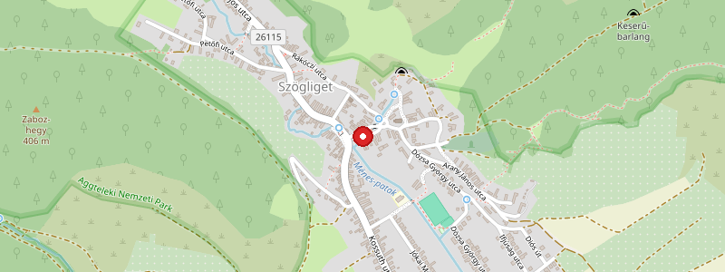 Szögliget térképe