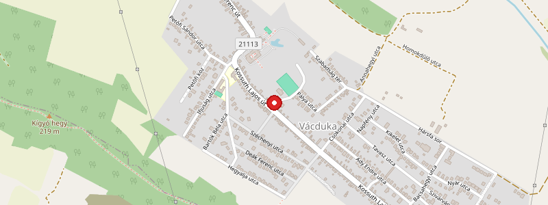 Vácduka térképe