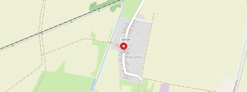 Molvány térképe