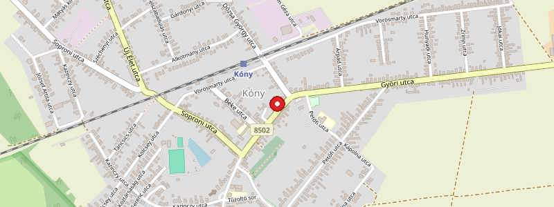 Kóny térképe