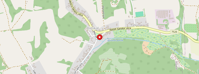 Dióskál térképe