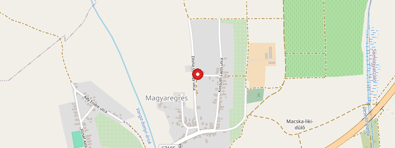 Magyaregres térképe