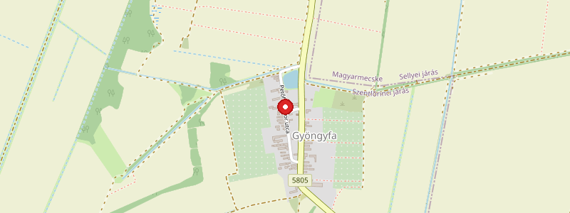 Gyöngyfa térképe